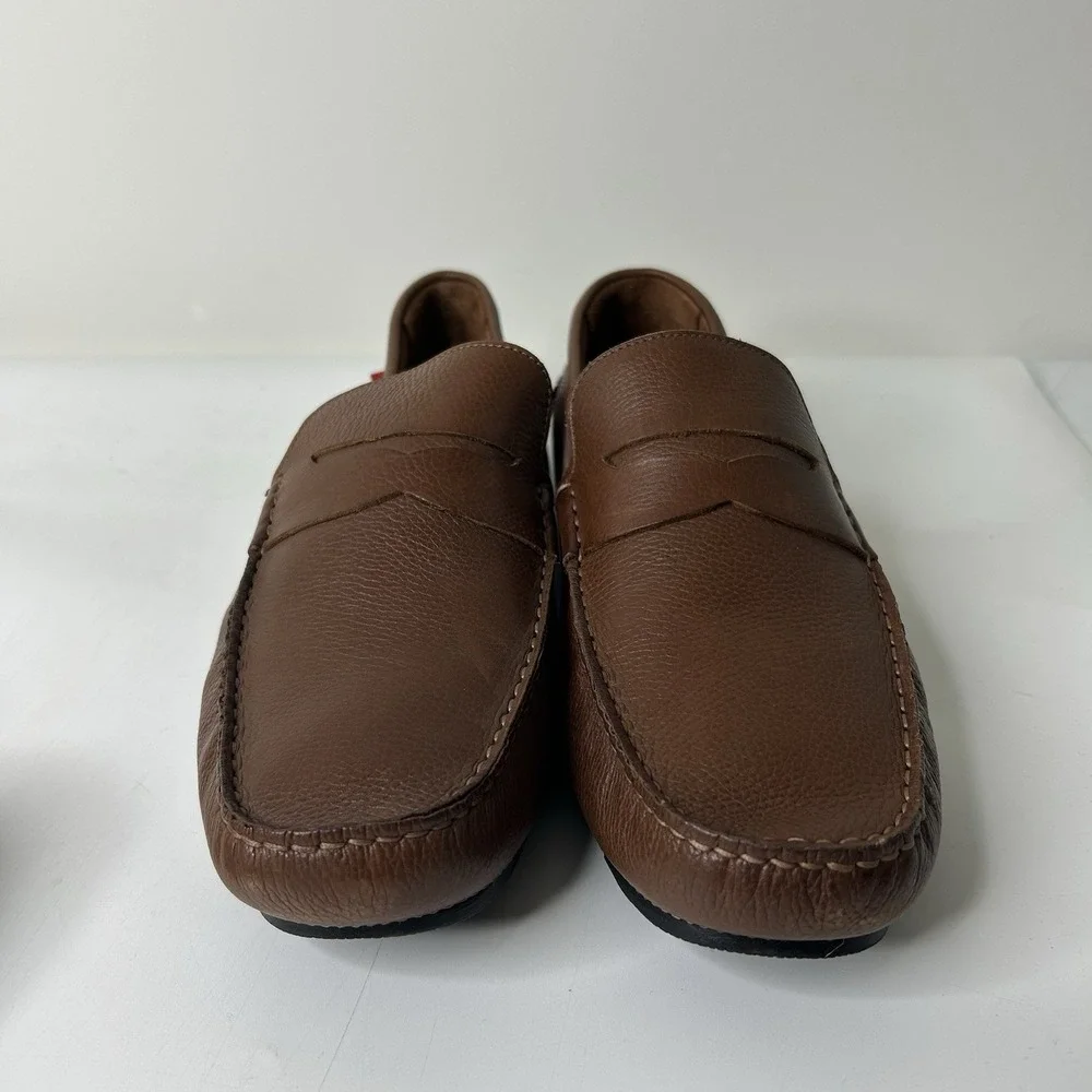 Marc Joseph New York Men's 11 Shoes Brown Leather Slip On Casual Driving Loafer